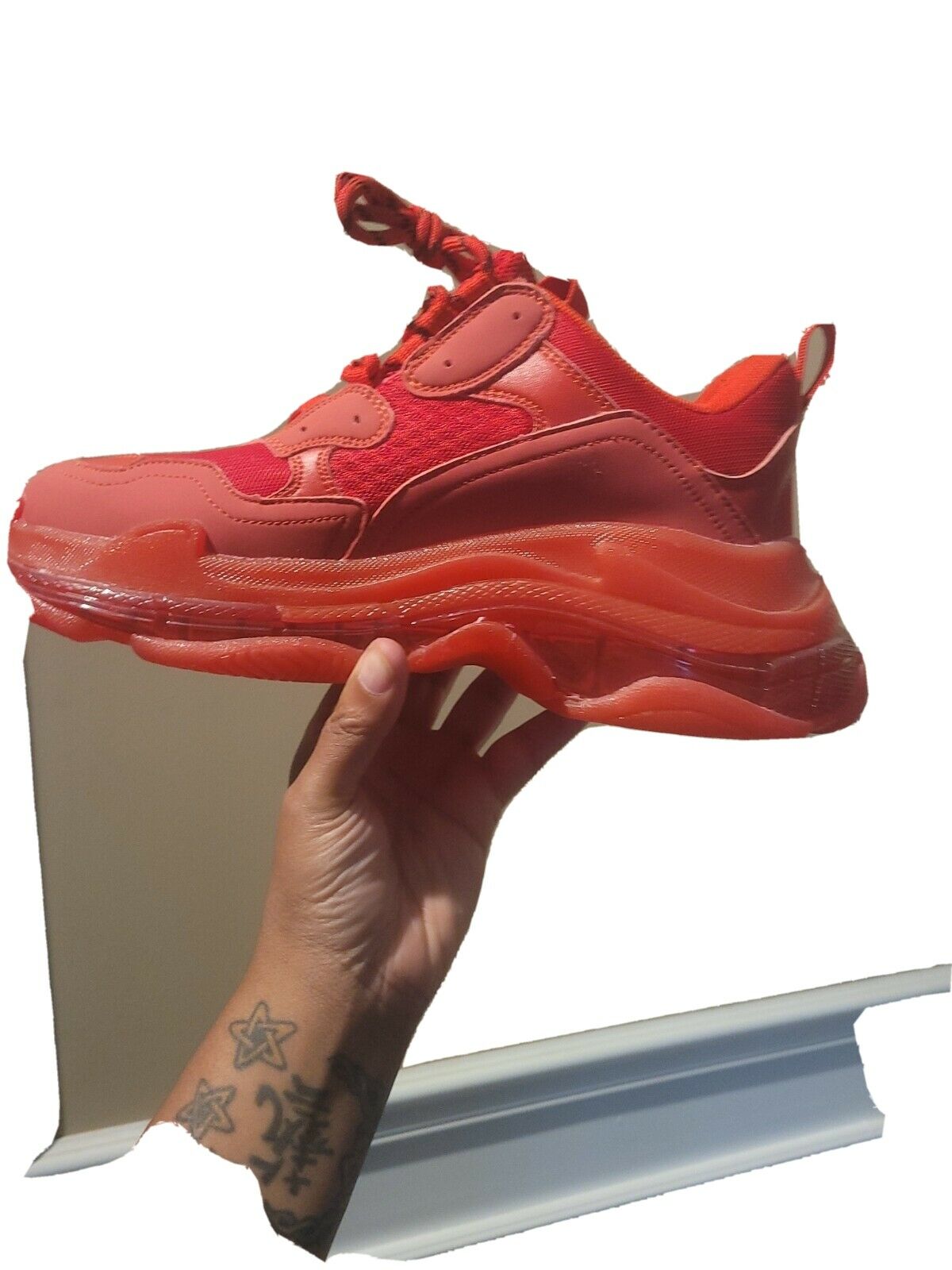 Red Designer Shoes size 8