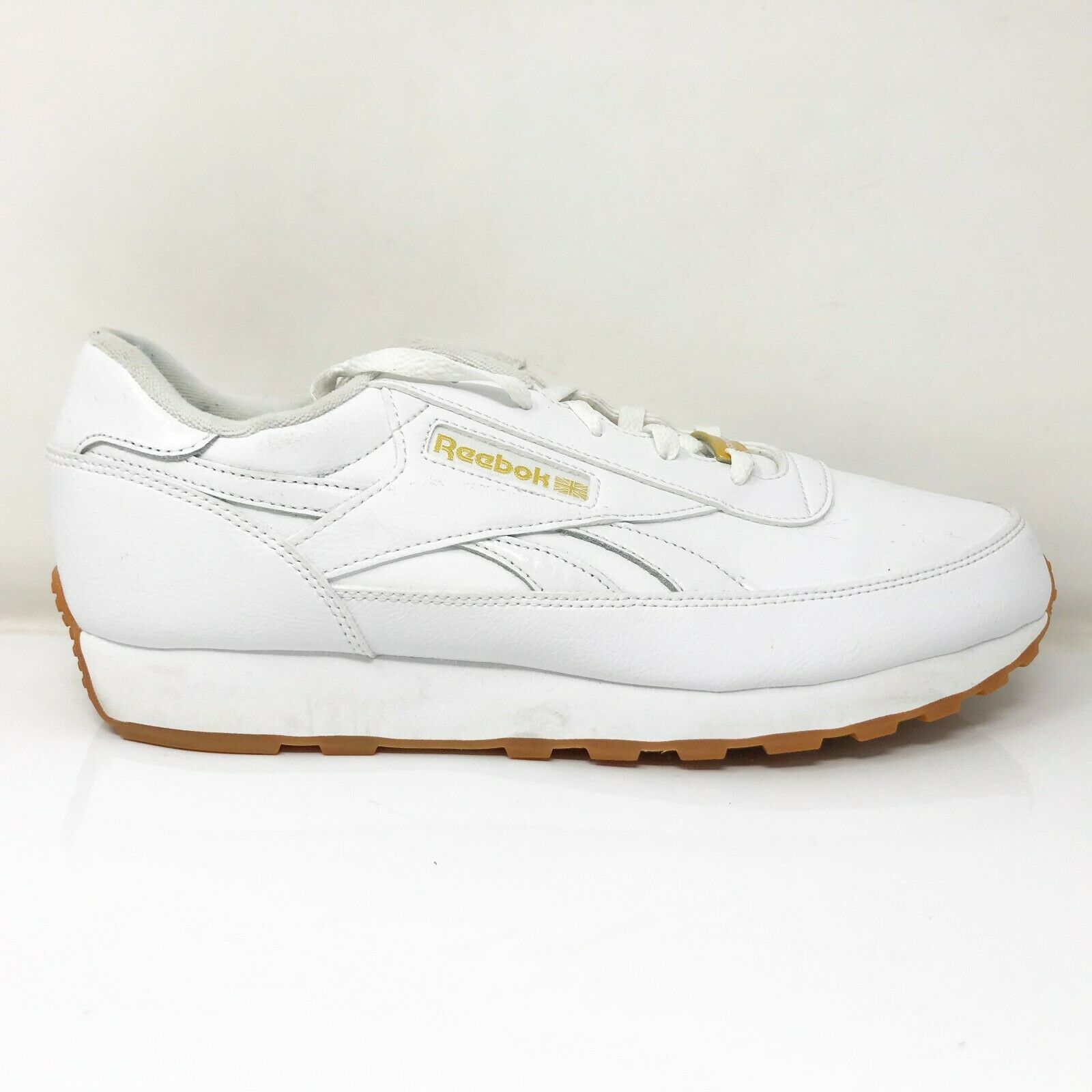 Reebok Mens Classic 1Y3502 White Running Shoes Lace Up Low Top Size 10 X Wide 4E