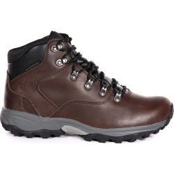 Regatta Great Outdoors Mens Bainsford Waterproof Leather Hiking Boots (Peat) - 8 - Also in: 10.5