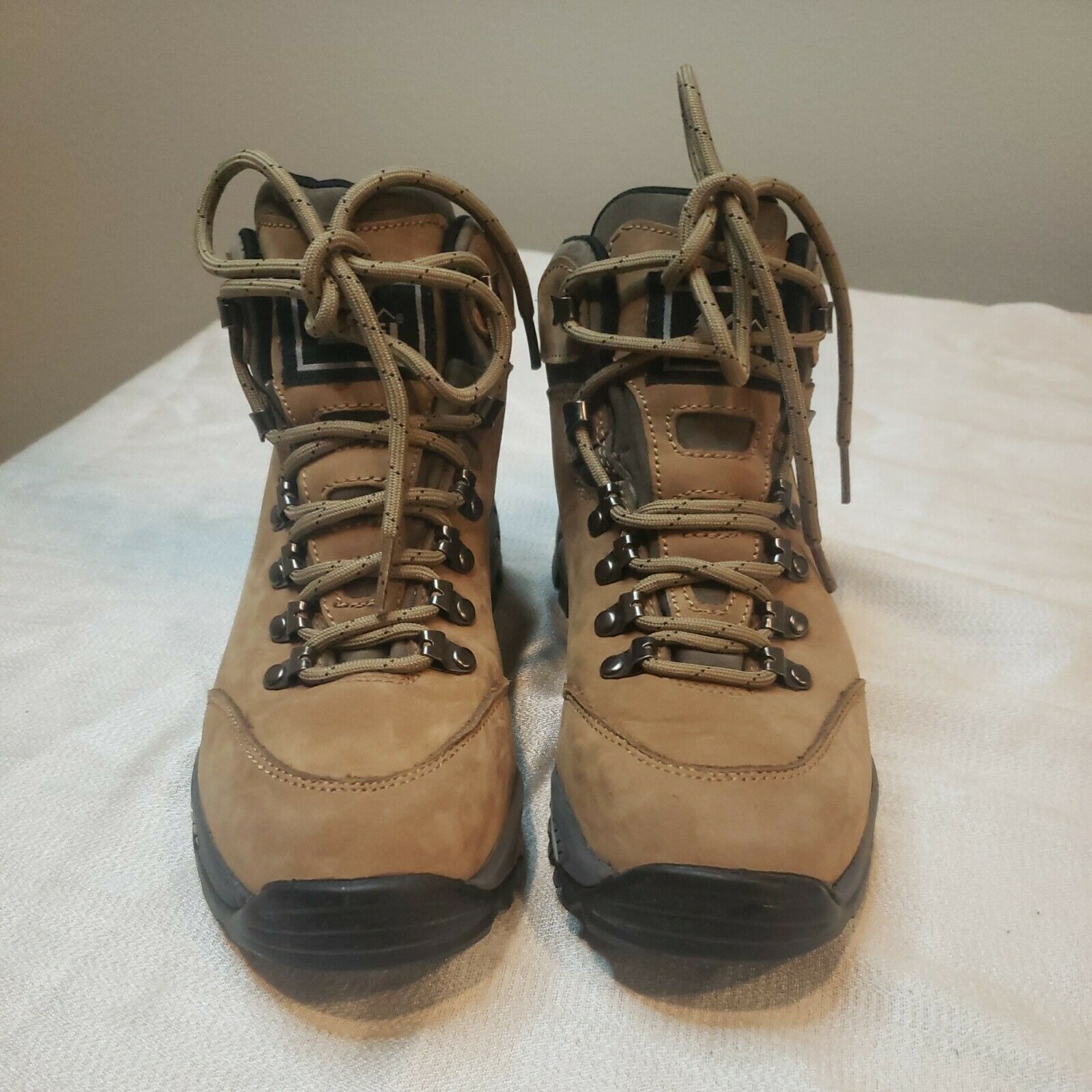 REI Men's Hiking Boots Gore-tex Brown Leather Vibram Soles Model 7701 Size 7.5
