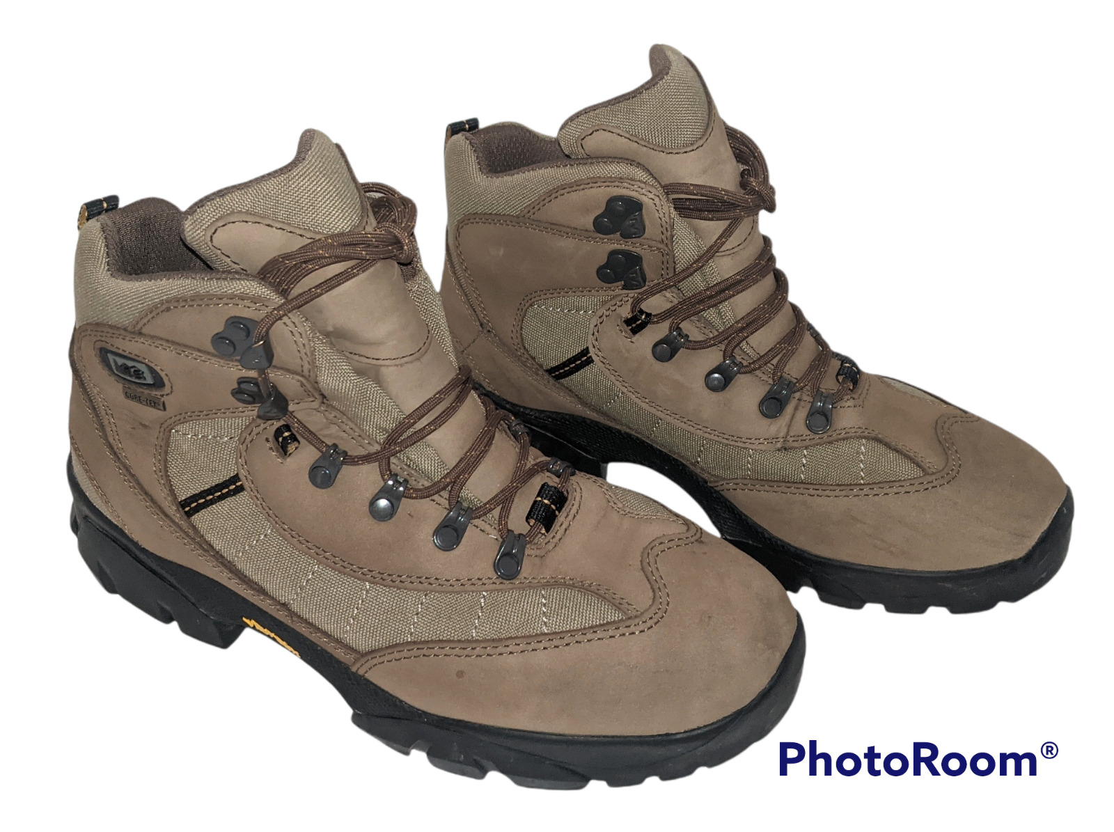 REI Monarch III GTX Boots Mens Sz 10 1/2 Goretex Hiking Mid Leather Vibram Soles