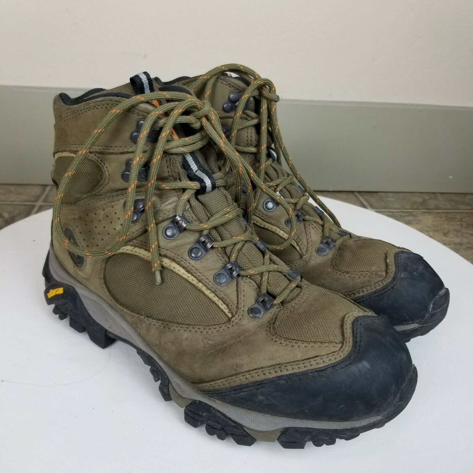 REI Monarch IV 4 Men's Sz 9 Hiking Boots Leather Walking Waterproof Ankle Brown