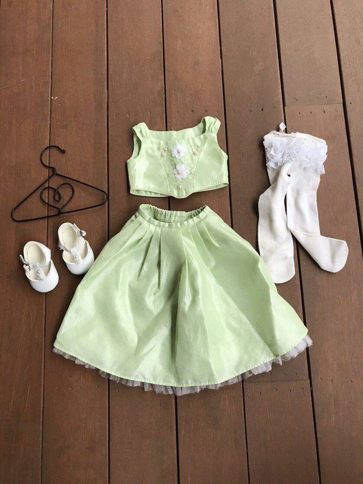 Retired American Girl Doll Junior Bridesmaid Outfit with Hanger