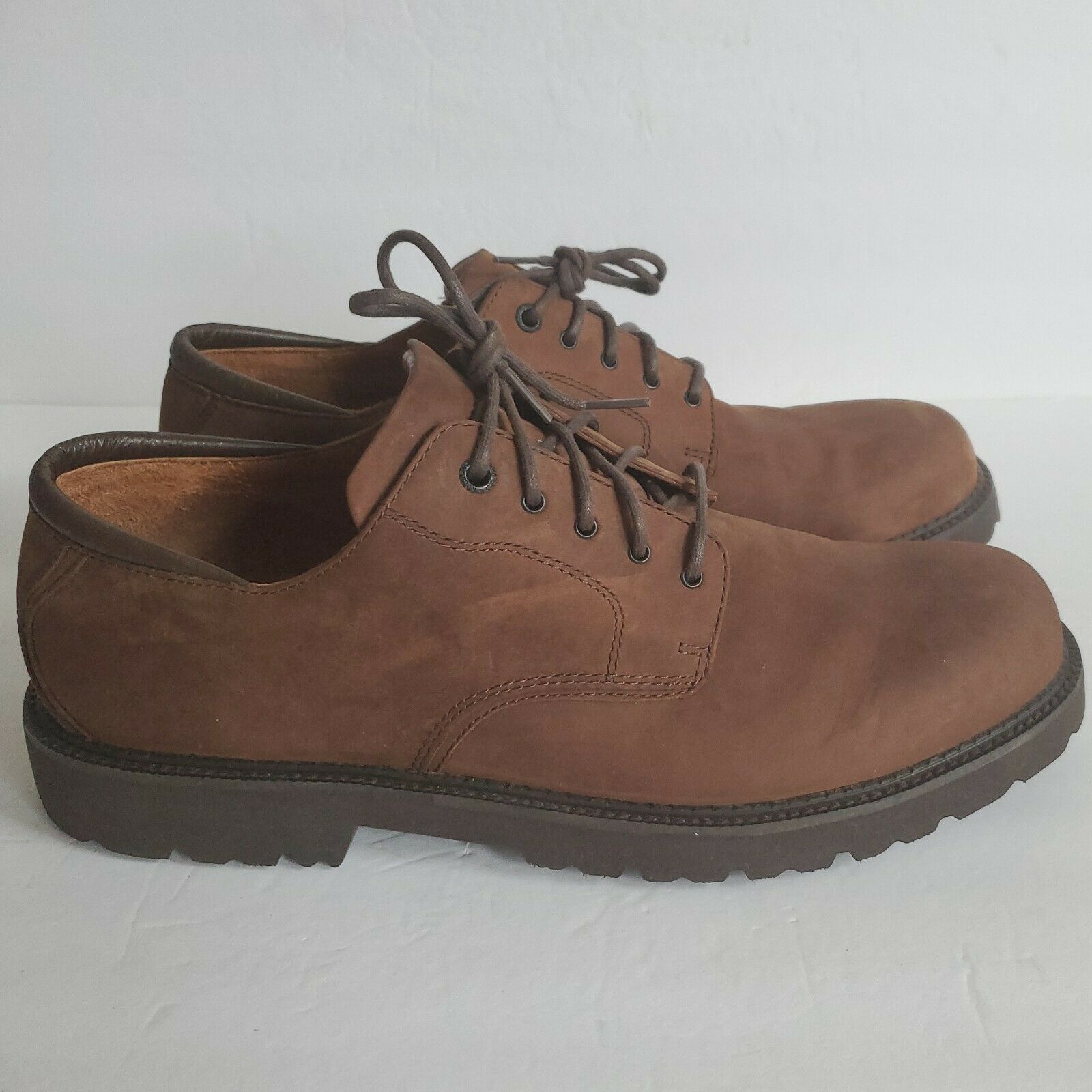 ROCKPORT LOUISIANA Men's M4119 Waterproof Casual Brown Shoes Size 13 M - EUC