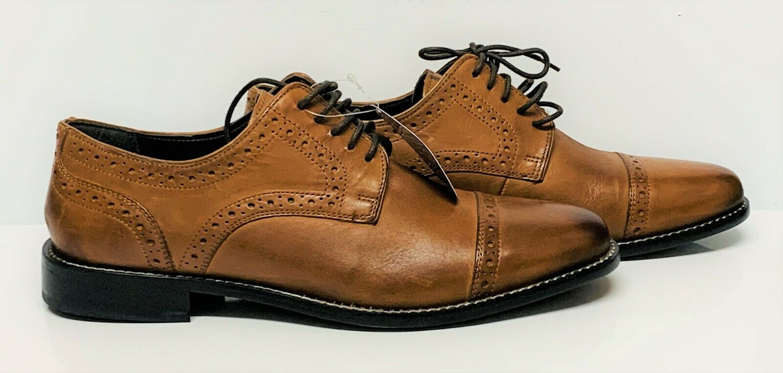 ROCKPORT Men's Dress Shoes Brown Leather (9.5) **Preowned NEW** VERY NICE!!