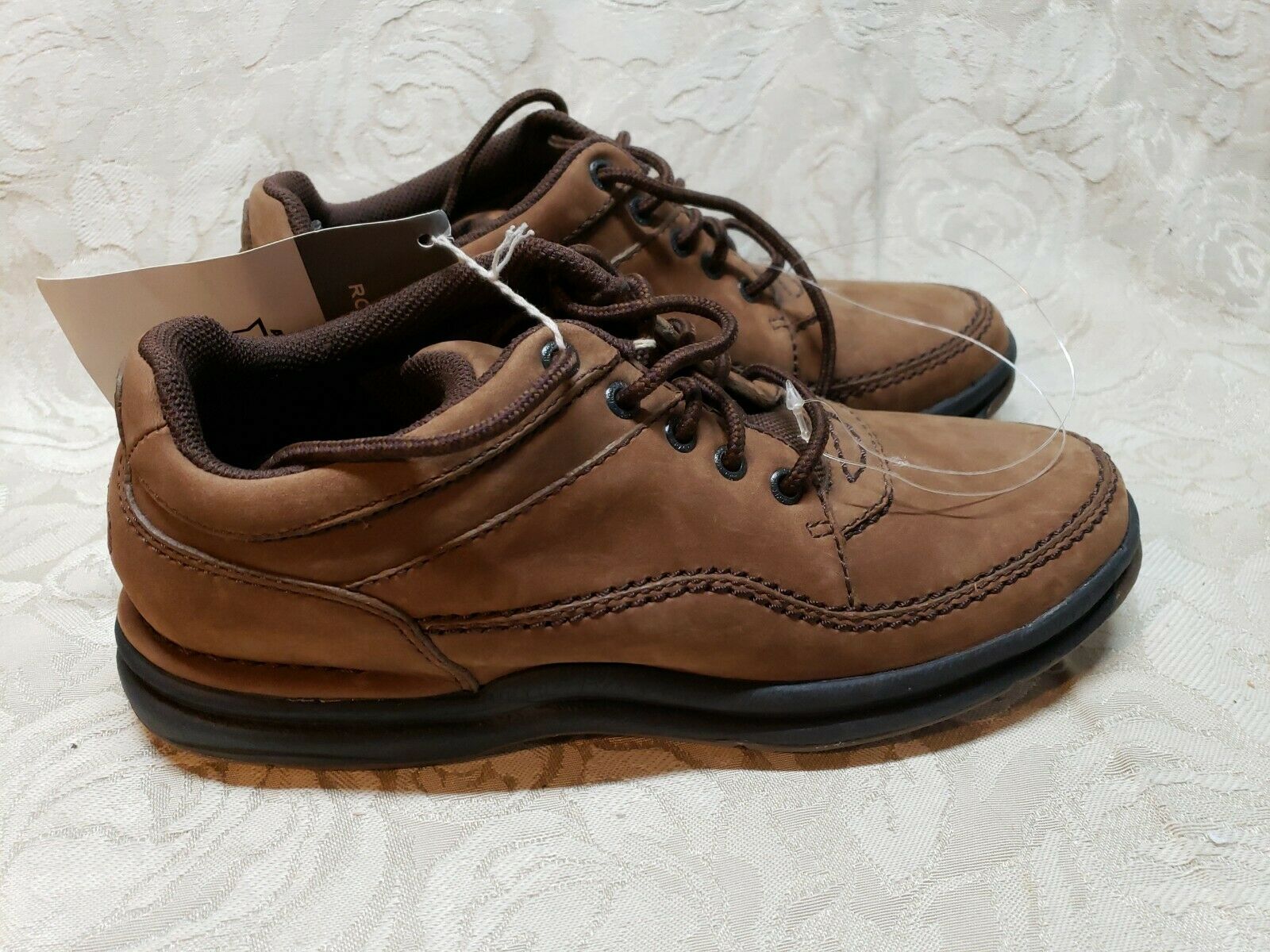 Rockport Mens World Tour Classic Leather Walking Shoes Size 8.5 Narrow/ New