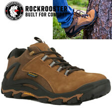ROCKROOSTER Hiking Shoes For Men Waterproof Trekking Boots 4 Inch Nubuck Leather