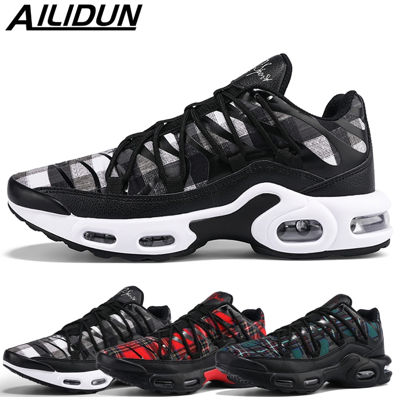 Running Shoes Men Air Cushion Breathable Mesh Sports Shoes Tennis Sneakers Soft Bottom Fashion Shoes