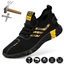 Safety Work Shoes Boots for Men Anti-Smashing Steel Toe Construction Sneakers