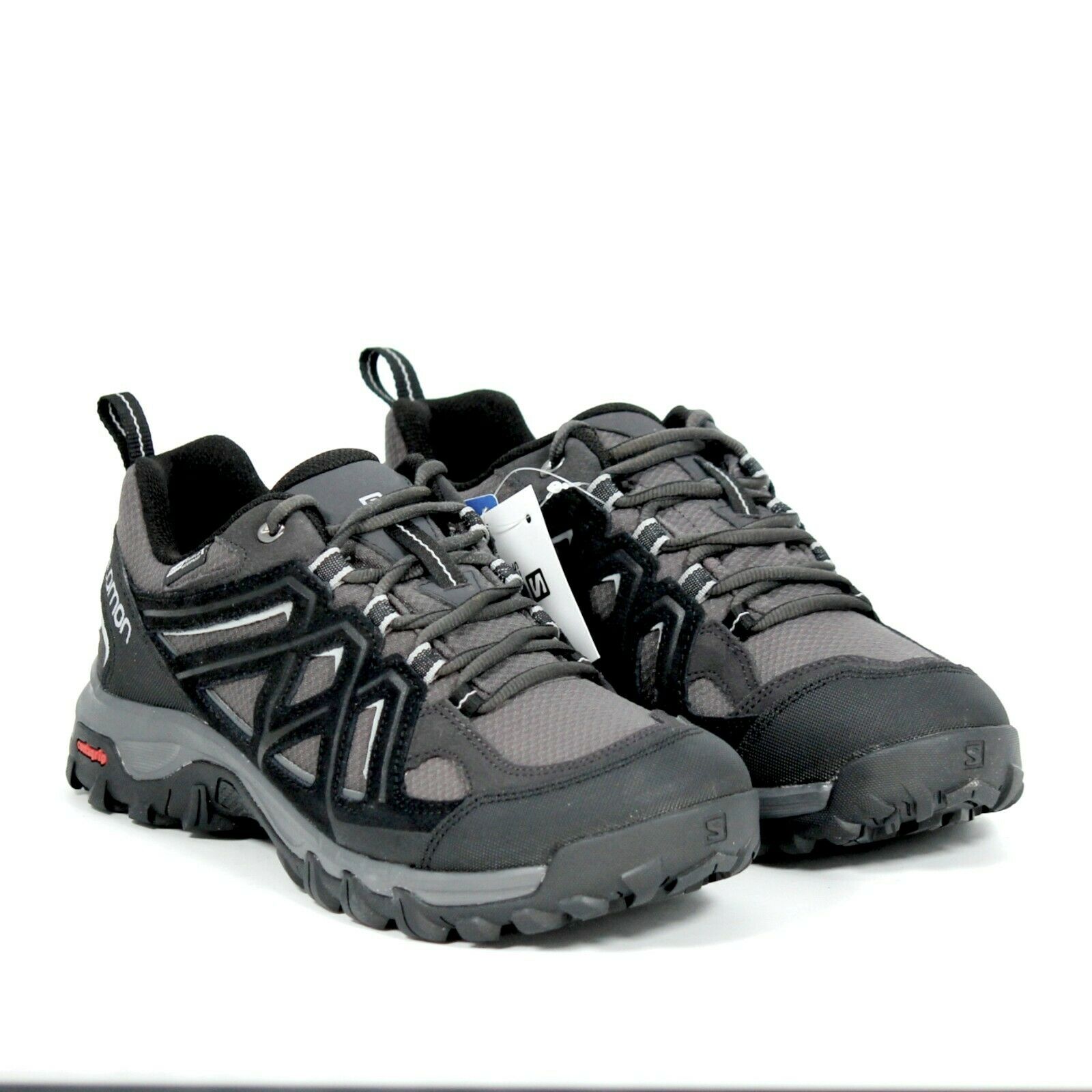 Salomon Evasion 2 CS WP Black Grey Waterproof Hiking Shoe Mens Size 8.5 New