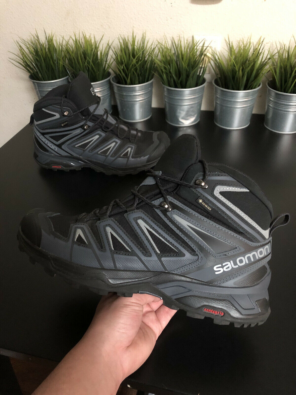 Salomon X ULTRA 3 MID GORE-TEX Boots Mens Size 9.5 Hiking Boot Rare 398674