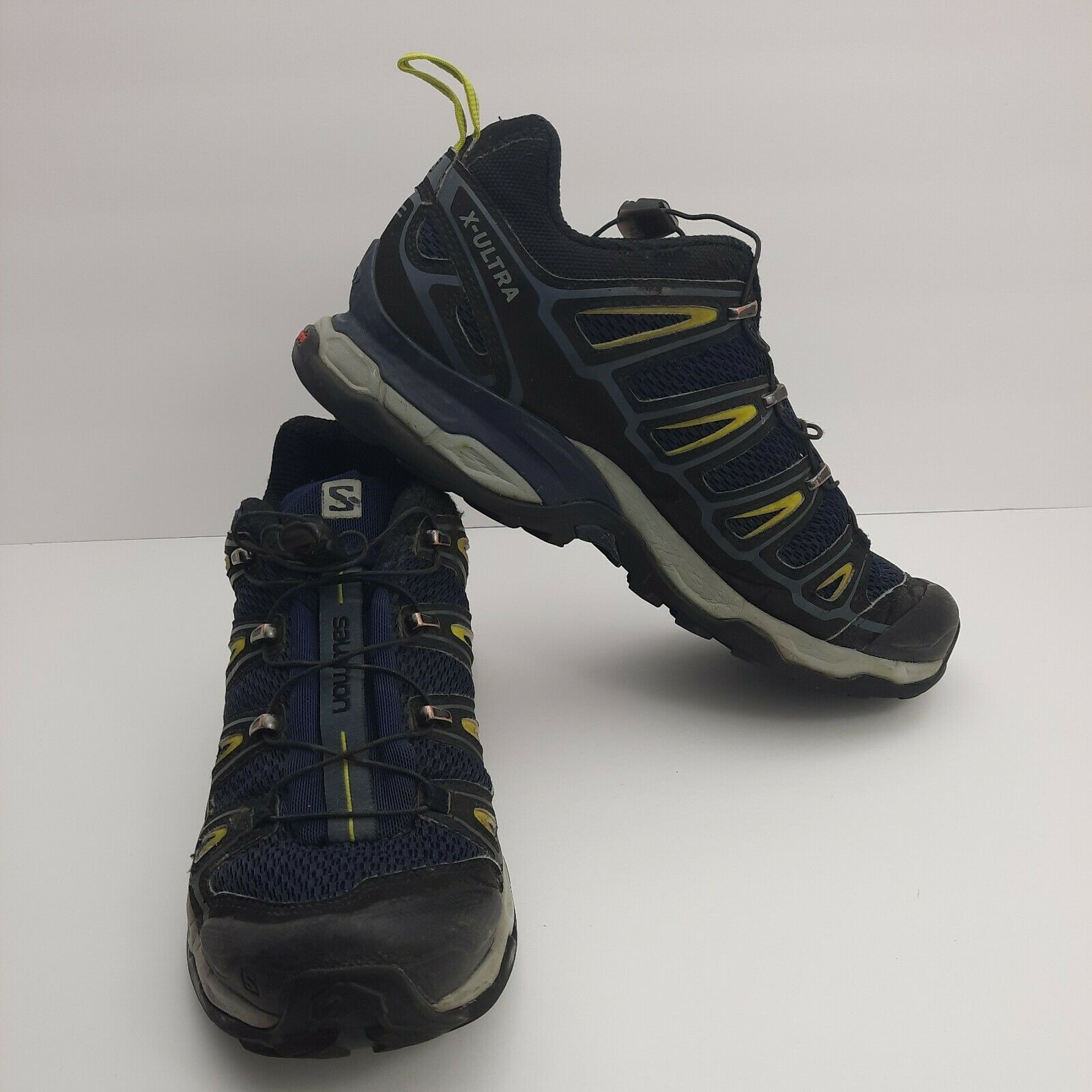 Salomon X-Ultra Running Hiking Walking Shoes Mens Size 7 Low Top Blue Black