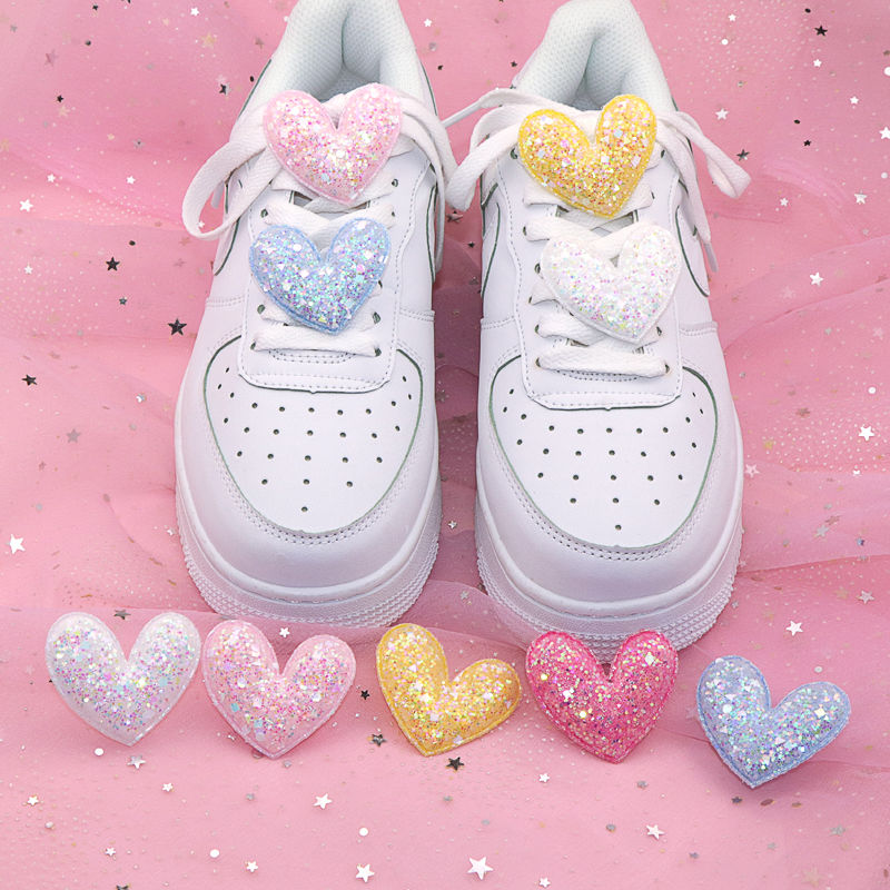 Shining Shoes Charms for Nike Air Force 1 Designer Brand DIY Cute Shoes Decoration New Women Sneaker Shoelace Buckle Accesorios