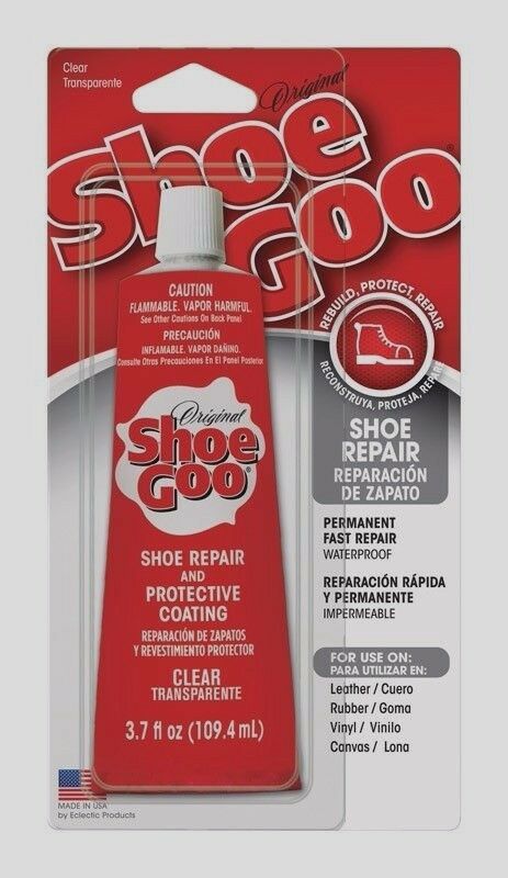 SHOE GOO Shoe Skate Repair Glue 3.7oz CLEAR Adhesive Protective Coating Craft!!!