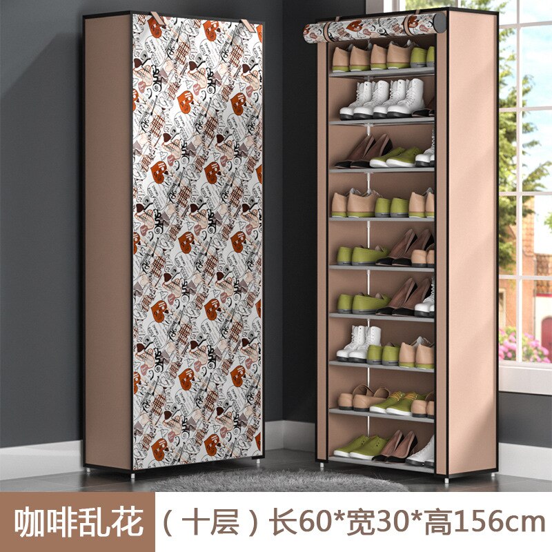 shoe rack dust cover multi-layer rack outer cover simple cloth cover storage shoe rack indoor storage rack organization
