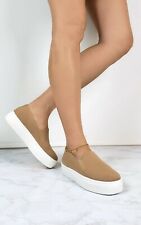 Shoe Republic LA Comfort Fit Slip-On Woven Platform Sneaker Tennis Walking Shoes