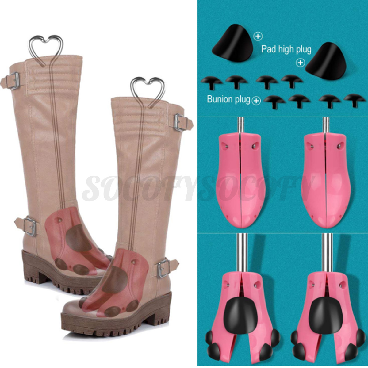 Shoe Stretcher Expander Men Women Adjustable Plastic Shoe Boots Support Shapers