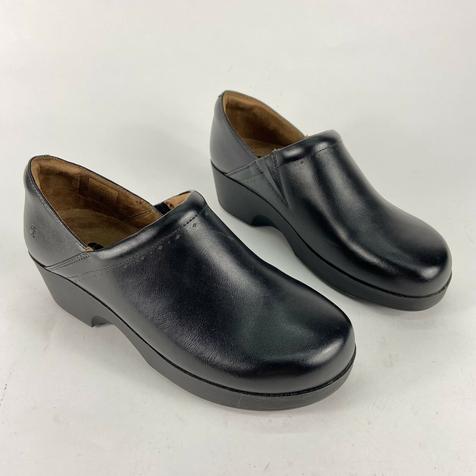 Shoes For Crews Women's Juno Slip Resistant Dress Shoe Black Clog Size US:10