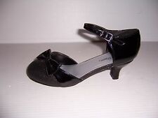 SILVER SLIPPER AUDREY GIRL'S YOUNG LADIES STRAP HEELS SHOES SIZE 4 NEW!