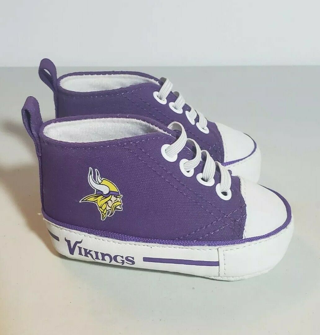 Size 0-6 Month Baby Fanatic Minnesota Vikings Shoes