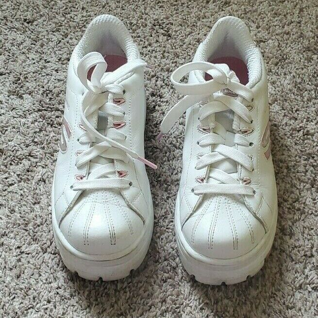 Skechers Active Platform Women's Shoes Size 9 White Pink