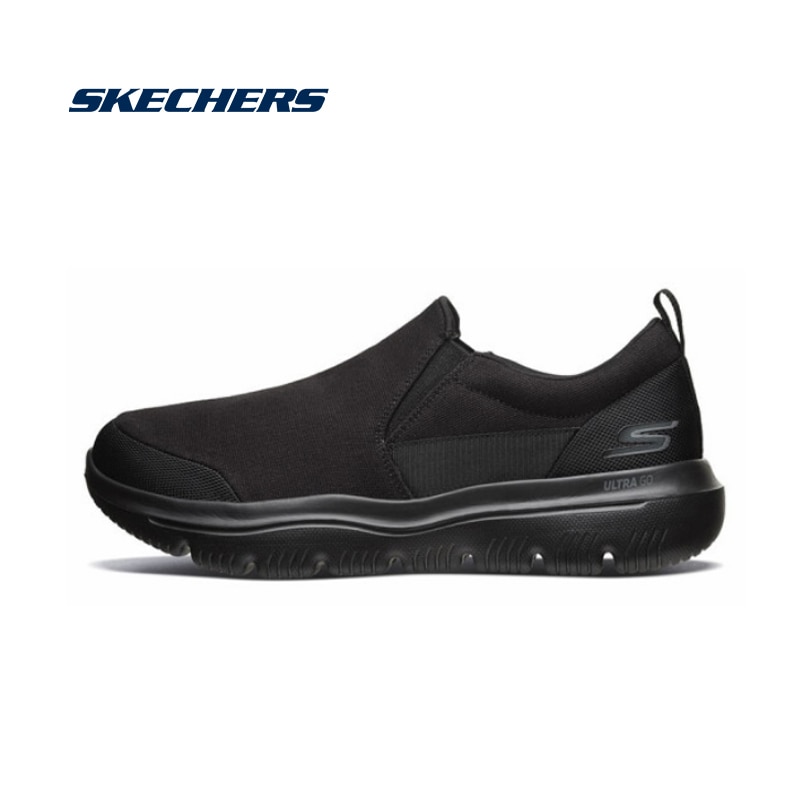 Skechers GOWALK Men Flats Comfortable Soft Breathable Shoes Men Brand Luxury High Quality Loafers Man Walking Shoes 54736-BBK