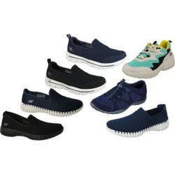 Skechers Women's Walking Shoes: 16700 - Navy-White/UK5