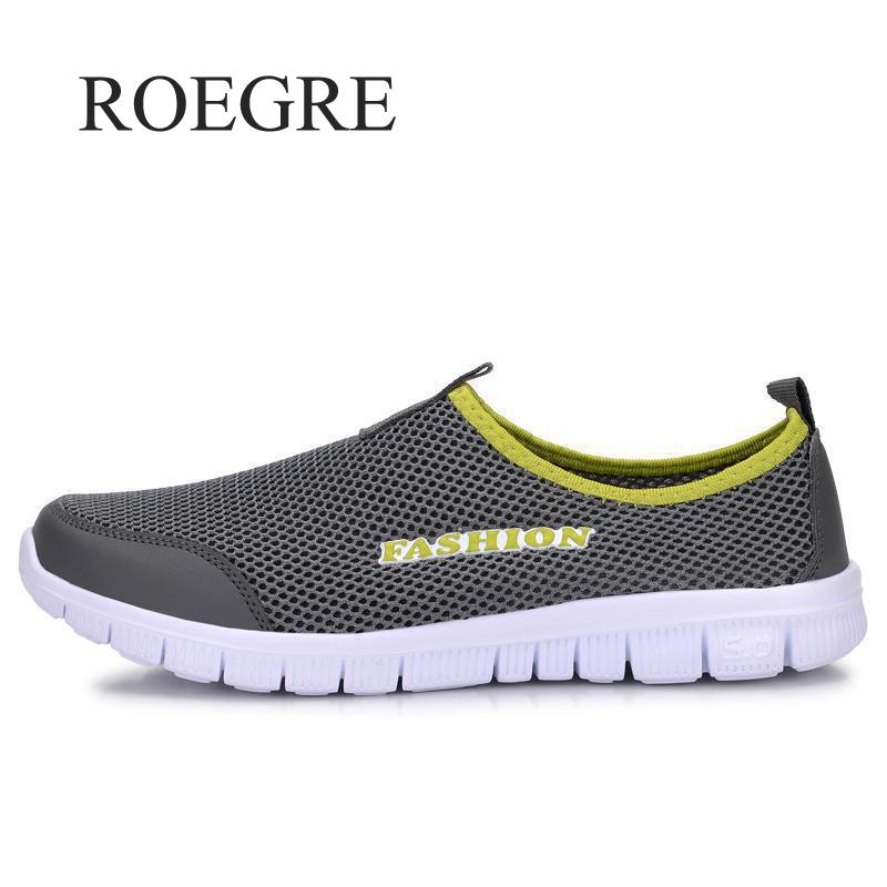 Sneakers Men's Summer Shoes 2019 New Plus Size 35-46 Comfortable Men Casual Shoes Mesh Breathable Loafers Flats Shoes Footwear
