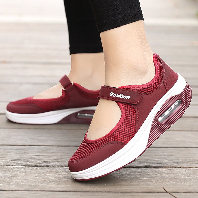 Sneakers women running shoes lightweight mesh fashion comfortable increased casual shoes women sneakers ladies plus size