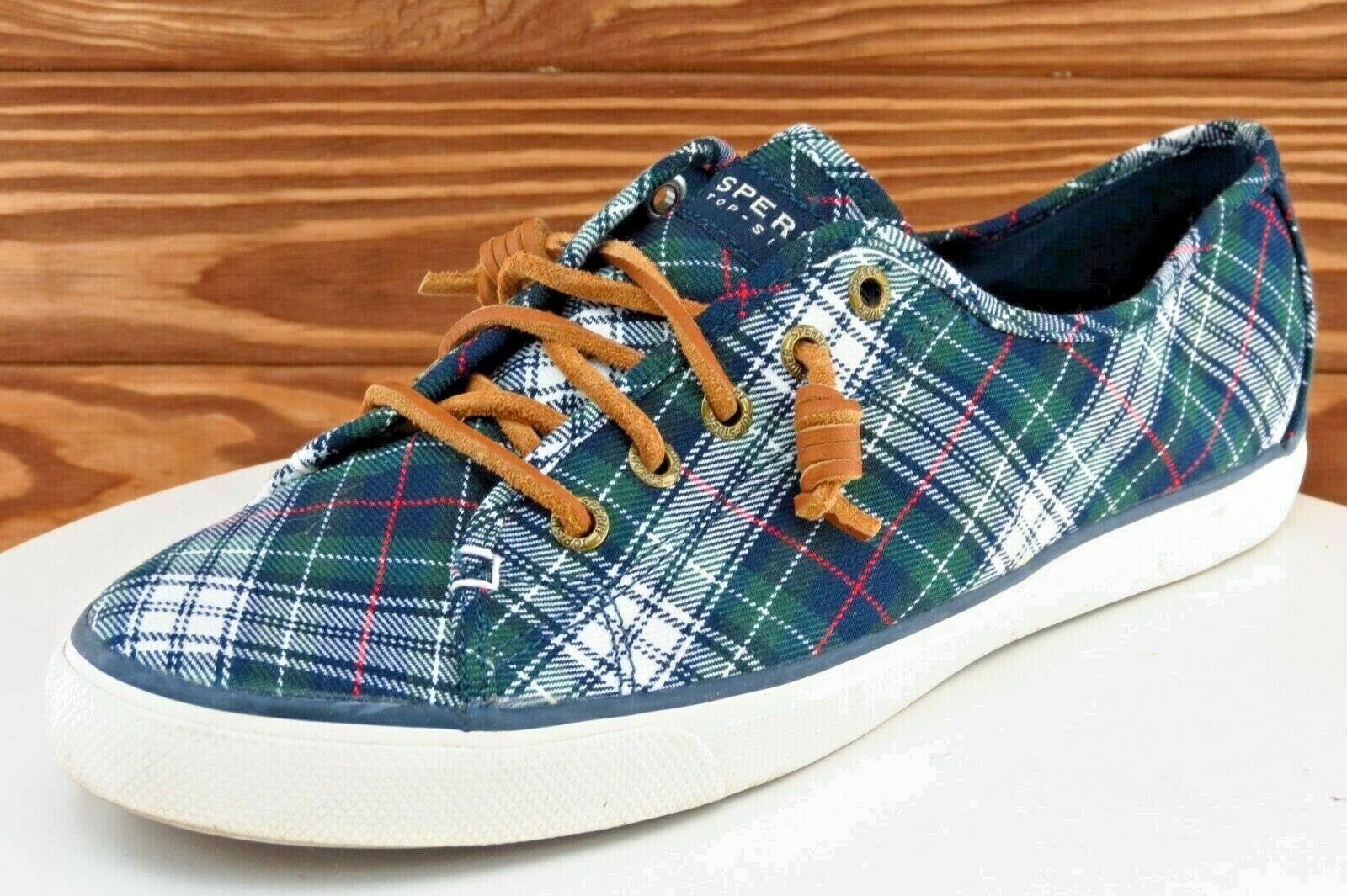 Sperry Top-Sider Shoes Size 12 M Green Fashion Sneakers Fabric Wmn 92940