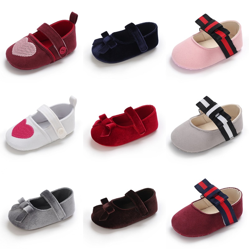 Spring And Autumn Lovely Love Comfortable Breathable 0-18 Months Flat Shoes Walking Shoes