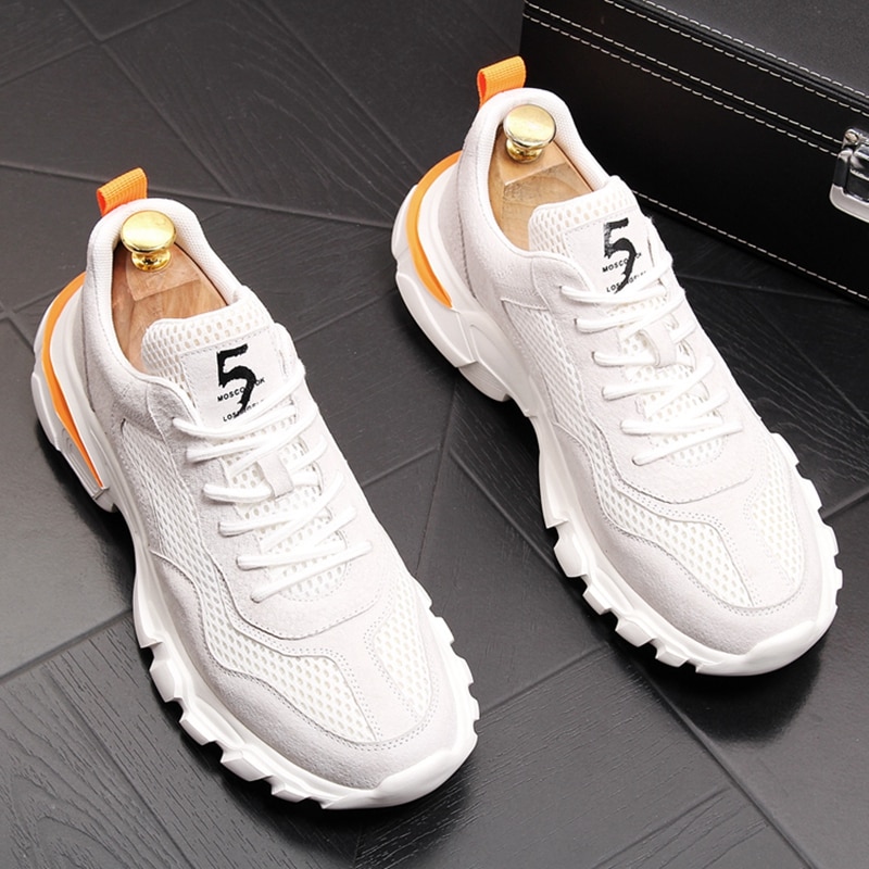 Stephoes New Men's Fashion Sneakers Summer New Thick Bottom Man Breathable Casual Shoe Outdoor Light Flats Shoes Hard-Wearing