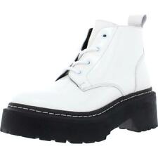 Steve Madden Womens Larkin Leather Fashion Platform Boots Shoes BHFO 4844