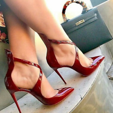 Stilettos High Heel Pointy Toe Strap Buckle Pumps Women's Party Shoes Size 35-47