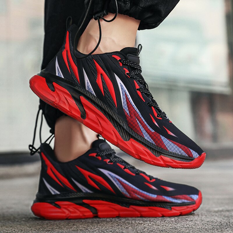 Summer Fashion Shoes Men Sneakers Outdoor Sports Lightweight Breathable Mesh Running Shoes Tenis Masculino Athletic Trainers