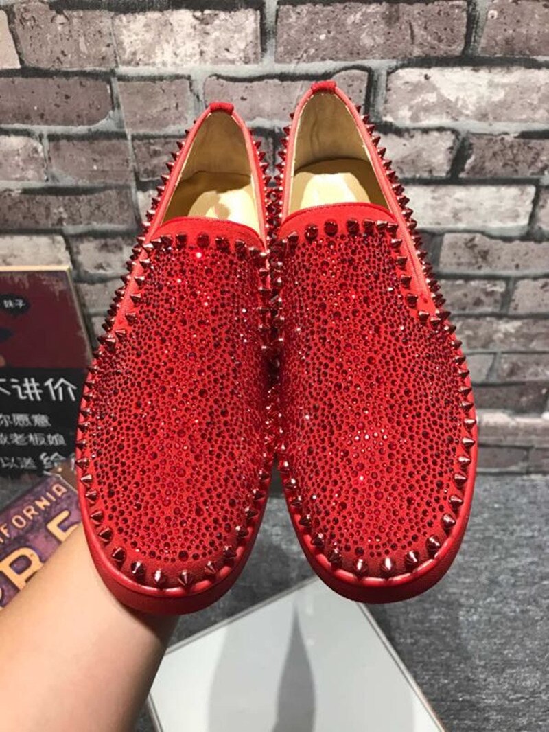 Summer Loafers Women shoes Red bottom shoes for men Casual vulcanized slip on walking shoes Luxury designer shoes high quality