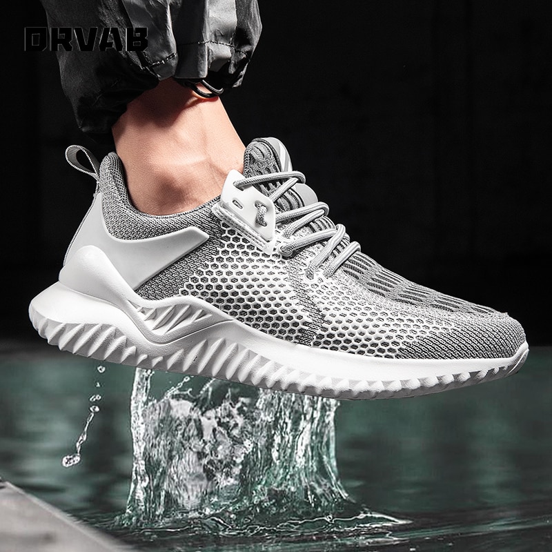 Summer Shoes Men Breathable Sneakers High Quality Lightweight Non-slip Male Shoes Adulto Black Gray White Walking Casual Shoes