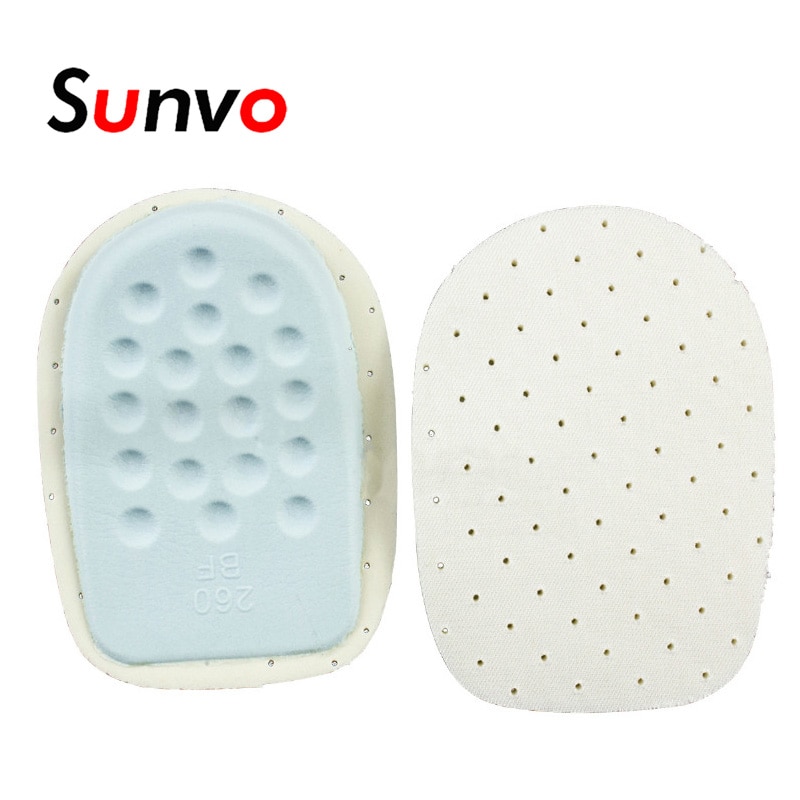 Sunvo Gel Heel Cushion Pads Relieve Foot Pain Half Insoles Protectors Back Pad Heel Cup Health Feet Care Support Shoe Inserts