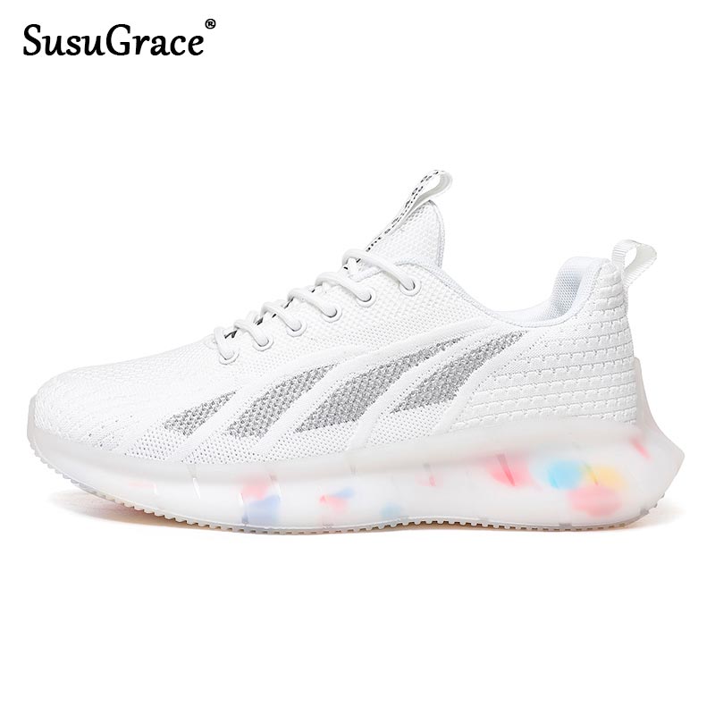 SusuGrace 2020 Men's Running Shoes Spring Summer Air Mesh Sneaker Outdoor Breathable Light Soft Sport Jogging Walking Male Shoes