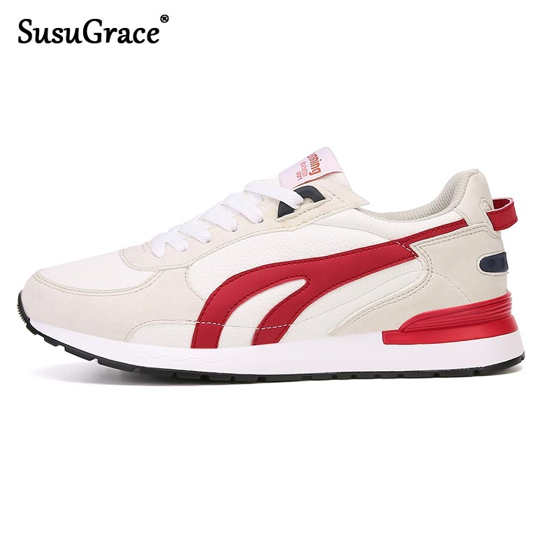 SusuGrace New Men's Sneakers Comfortable Men Casual Shoes Fashion Outdoor Shoes for Man Lace Up Male Walking Zapatillas Footwear