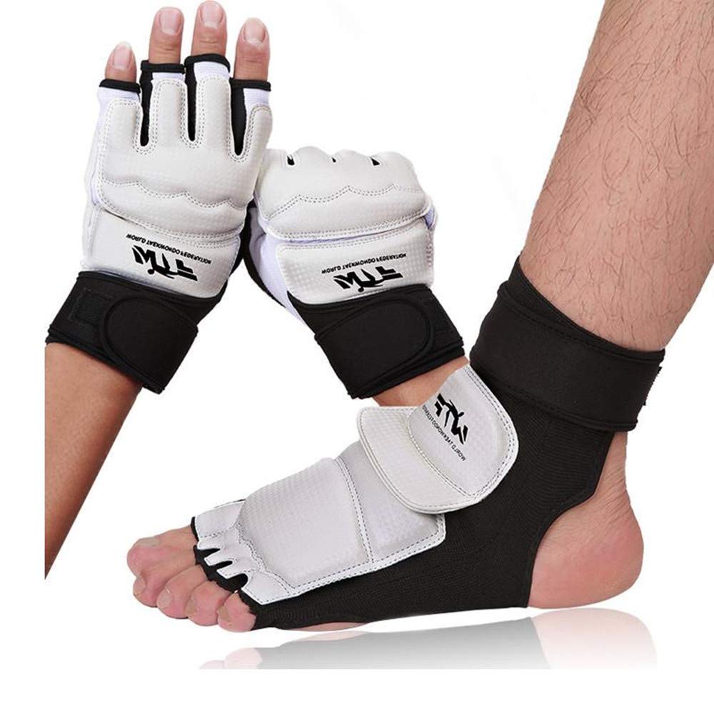 Taekwondo Shoes Foot Socks Adults Child Professional Hand Finger Palm Protection Boxing Karate Gloves Martial Arts Equipment
