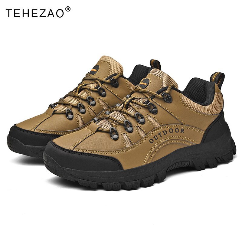 TEHEZAO High-Quality Outdoor Hiking Shoes Men's Cushioning Non-Slip Off-Road Walking Shoes Men Durable Camping Hunting Shoes