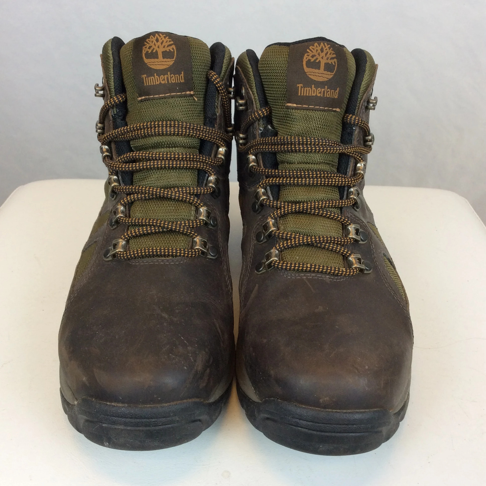 Timberland Brown & Green Bridgeton Mid Hiking Boots | 10