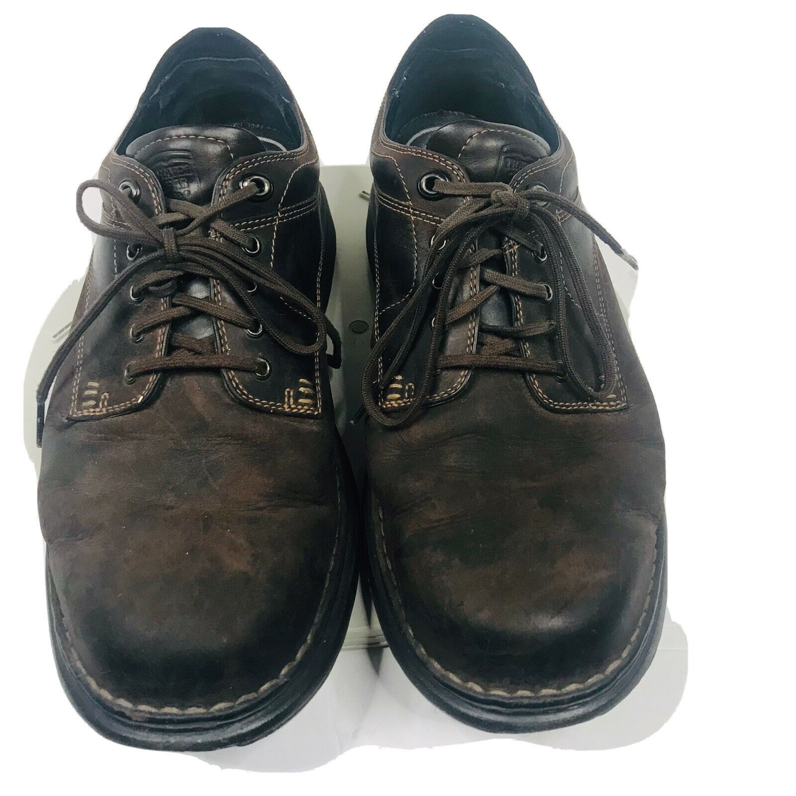 Timberland Smart Comfort Casual Shoes Men’s 12 M Leather Brown Lace Up Oxfords