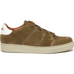 Tiziano' Suede Lace Up Sneakers Men Shoes Sneakers Tiziano' Suede Lace Up Sneakers - Brown - Ermenegildo Zegna Sneakers
