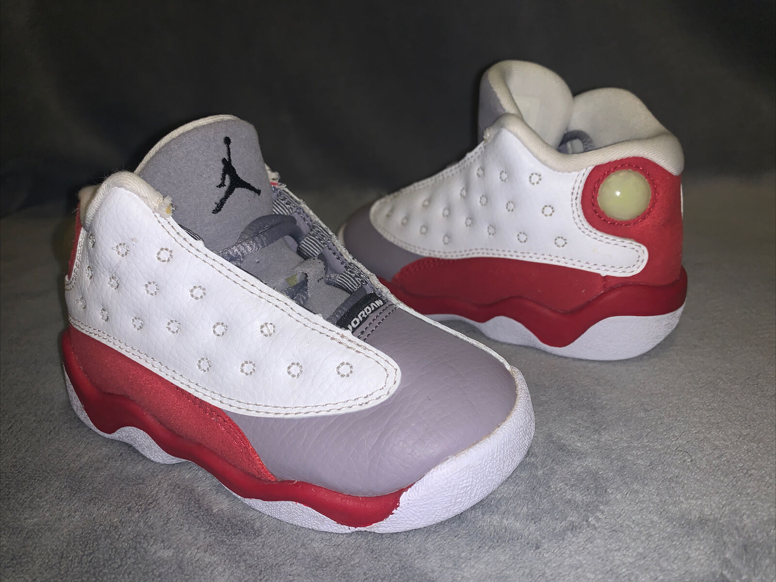 Toddler Air Jordan 13 Retro BT Basketball Shoes ‘Grey Toe' 2014 - Size 7C