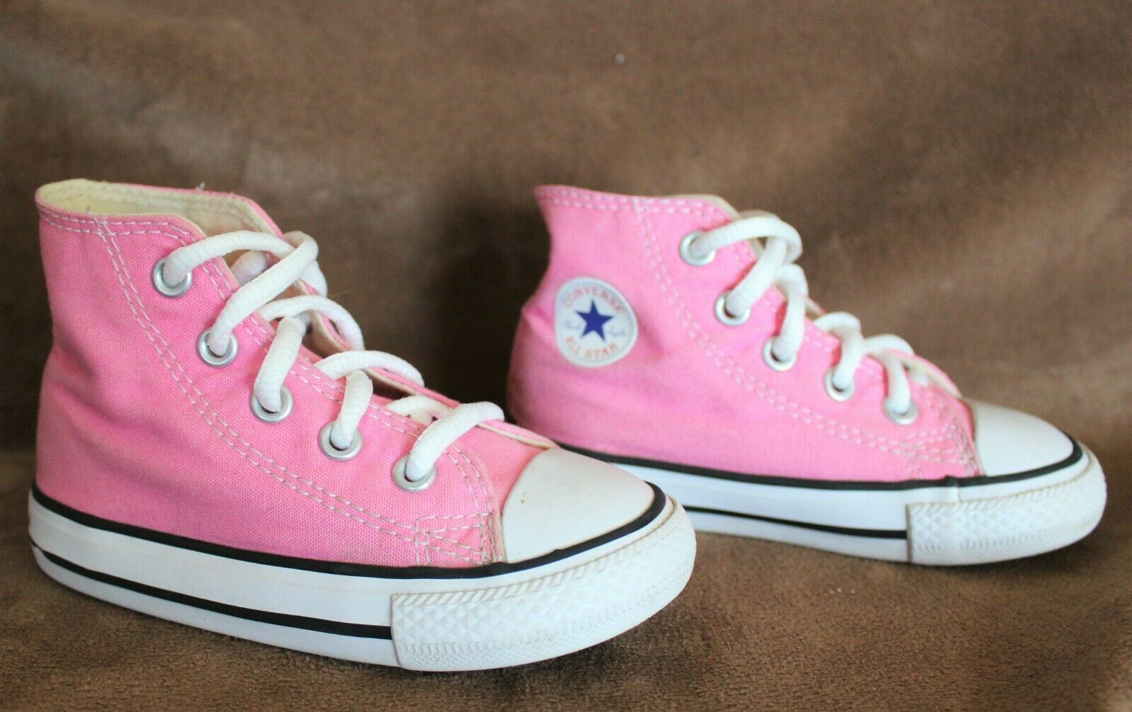 Toddler Converse All Stars Hi Top Pink Shoes, Size 6