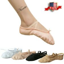 Toddler Girl & Adult Ballet Dance Slipper Split-Sole Classic #2 Canvas Shoes