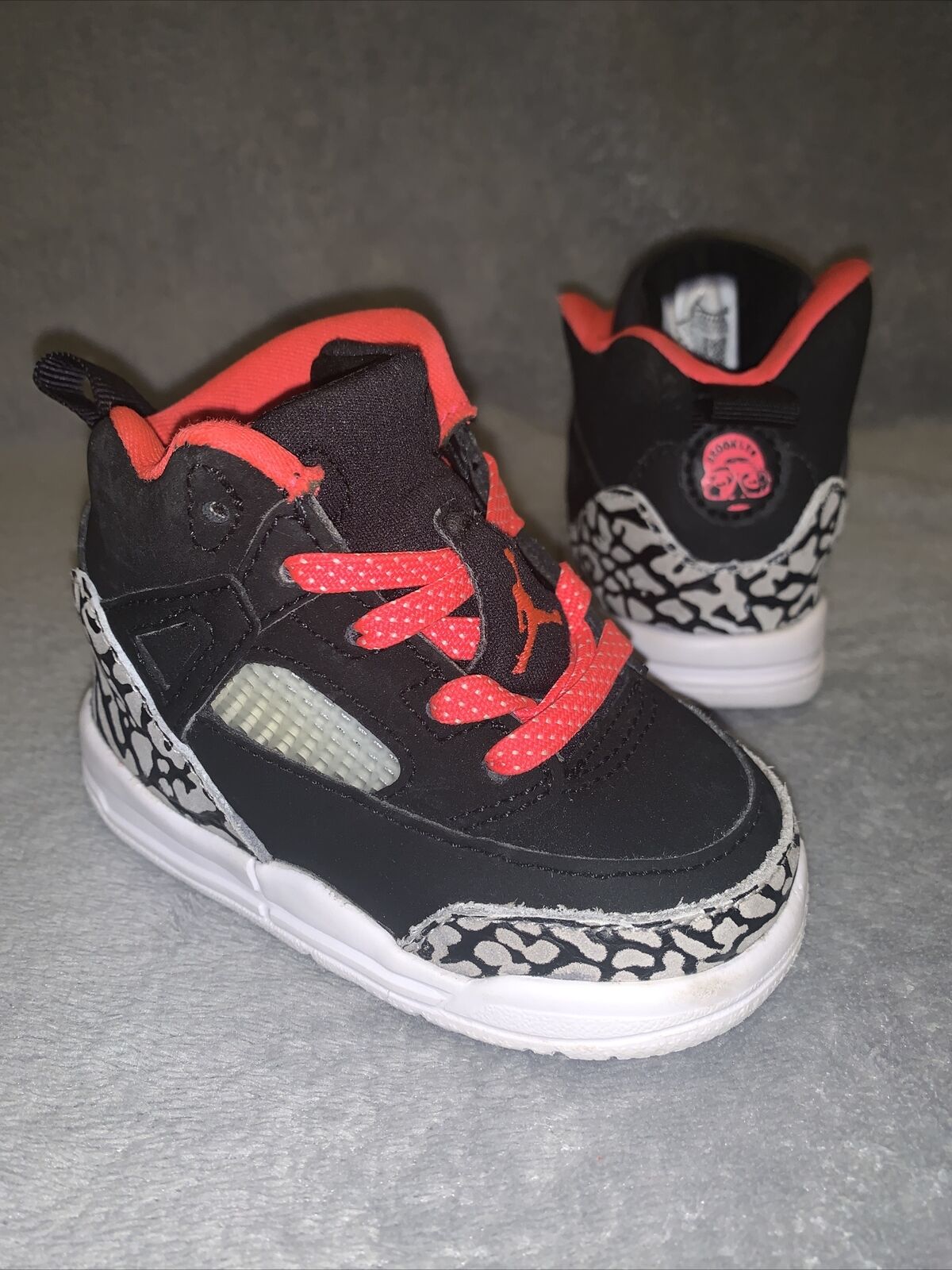 Toddler Nike Air Jordan Spizike Basketball Shoes ‘Black Red Orbit’ - Size 4C