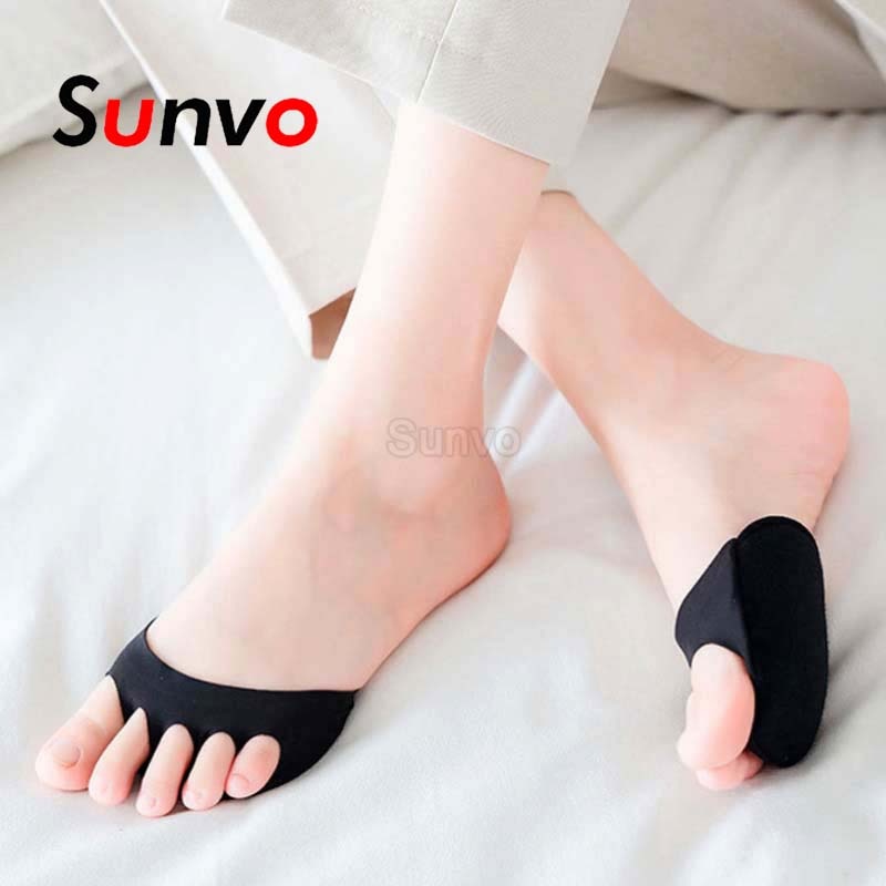 Toe Separator Insoles Forefoot Pads for Women Men Foot Pain Relief Care Half Shoe Insole Five Finger Toes Socks Inserts Feet Pad